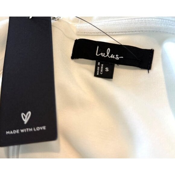 Lulu's Women's Power of Love Strapless Romper Ivory Size S NWT - Picture 5 of 6